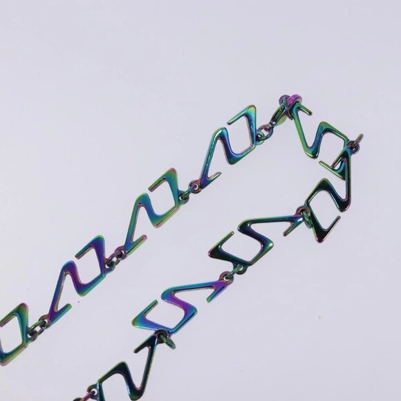 LOUIS VUITTON Collier LV Links Necklace metal Green M68909 LV Auth 127721M - Picture 5 of 12